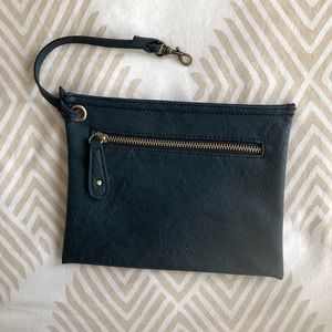 Vegan Leather Zipper Pouch